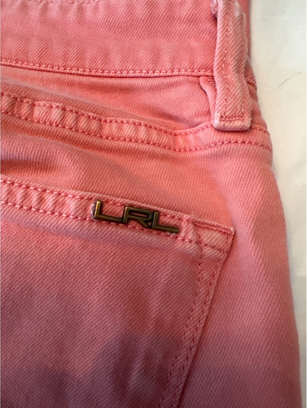 LRL Lauren Jeans Co. Pink Modern Straight Ankle Jeans 6